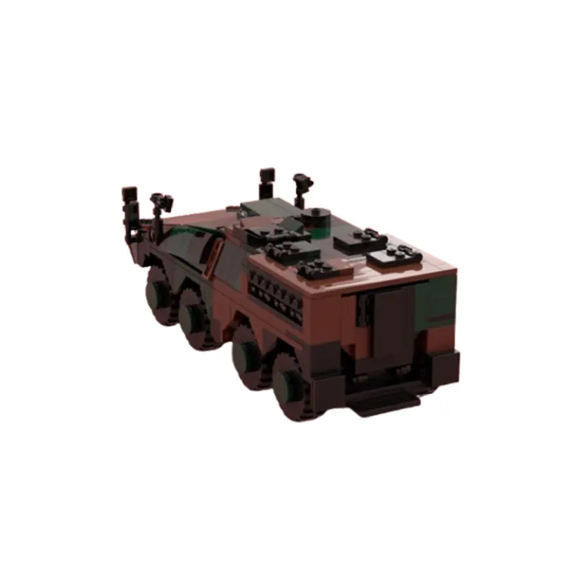 Zestaw klocków konstrukcyjnych MOC-651pcs Tank DIY, małe elementy, model do składania, zabawka-puzzle, prezent, ozdoba.