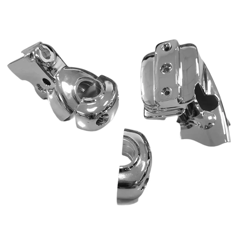 

For Electra Glides Road Glides Handlebar Modification Pump Cover Chrome Front Clutch Control Dress-Up Kit For' 96-' 07