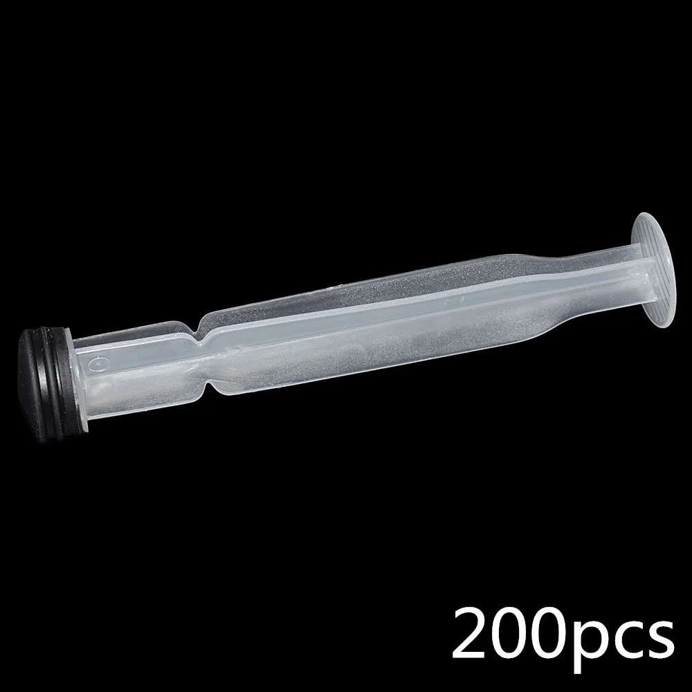 

200pcs 10ml Glue Dispensing Barrel Putter 10cc Syringe plunger Hand Push Rod Set for Adhesive Dispenser Industrial Syringes Tube