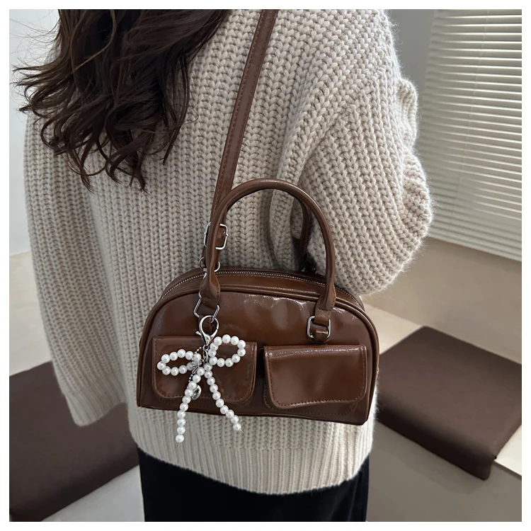 Bolso de Gran Capacidad para Viajes, Nuevo Estilo Invierno 2025, Bolso de Hombro/Axilar, Alto Valor Estético, Bolso Boston/Bo...