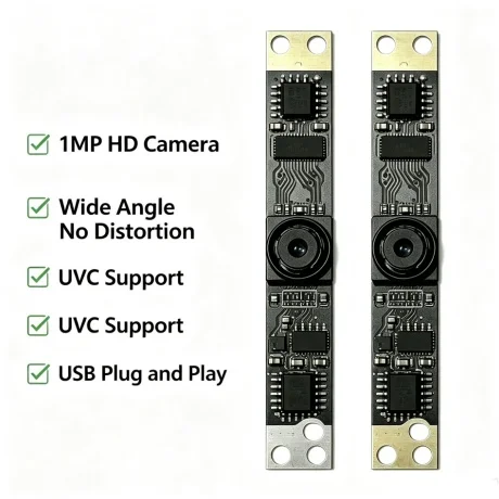 1MP 720P HD USB Camera Module UVC Free Driver Facial Recognition Vision Industrial Webcam CMOS Sensor For Windows Linux Android
