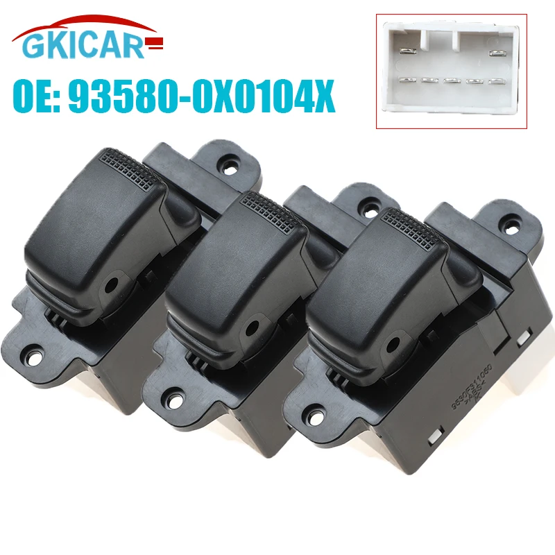 93580-0X0104X 7 Pins Power Single Window Switch Button 935800X0104X For Hyundai i10