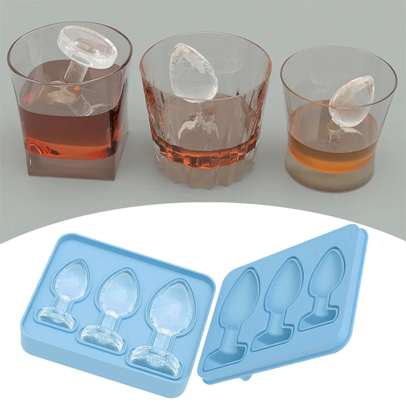 Novo adulto brincadeira molde de cubo de gelo bandejas formas divertidas novidade moldes de cubo de gelo de silicone para resfriar gelo uísque cocktails suco bebida