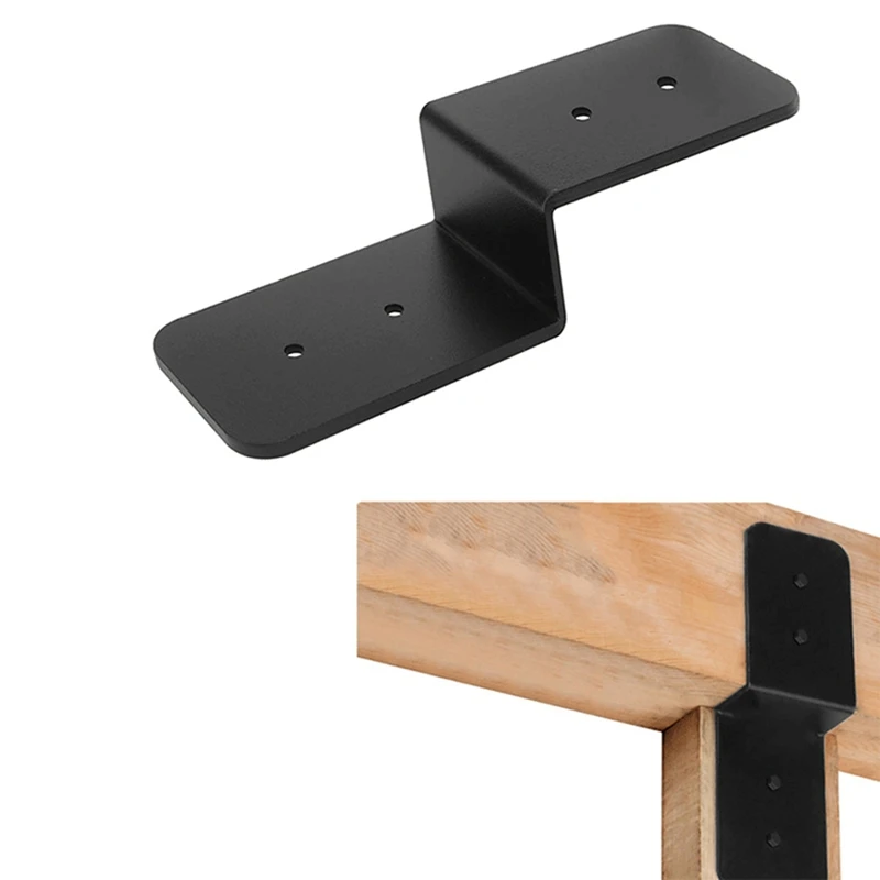 Z-Shaped Metal Column Beam Connector Heavy Beam Bracket Is Used For Wooden Arbor