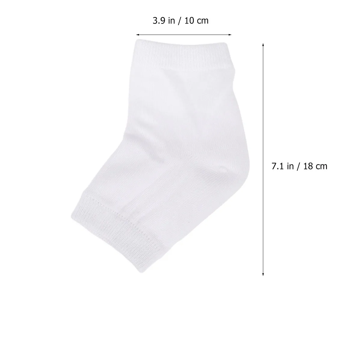 2Pairs Anti-Crack Gel Heel Socks Moisturizing Protector Comfortable Soft Breathable Night Wear Ankle Socks Foot Care view 4