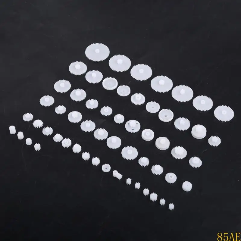 85AE 58 Stili Ruote dentate WSFS Gears Plastica Tutti i moduli 0,5 parti robot fai -da -te