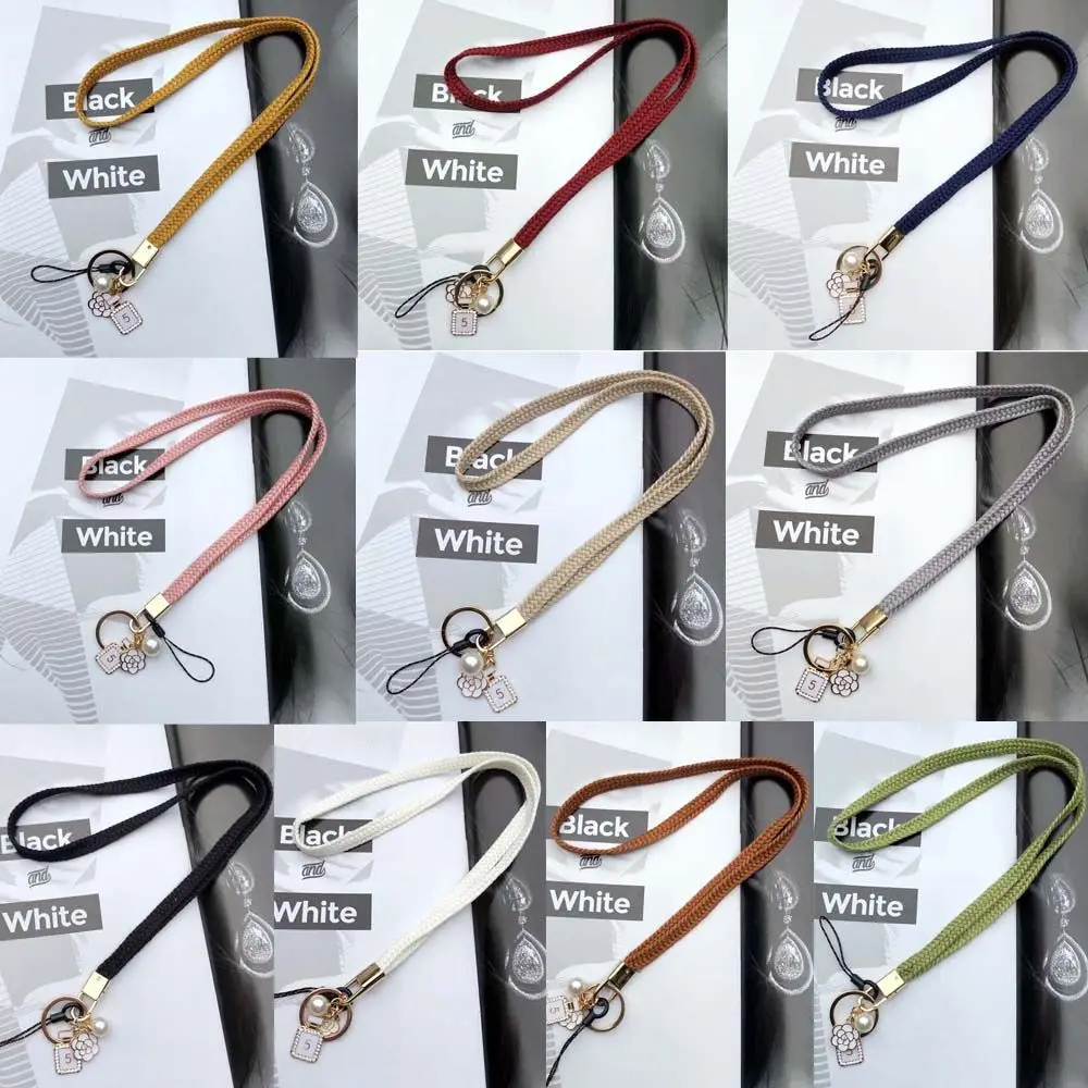 Lanyard Mobile Phone Accessories Weaving Strap ID Card Holder Phone Lanyard Mobile Phone Straps Keychain Lanyard Neck Strap
