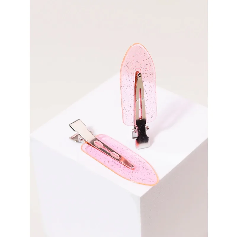 10 قطع من مشابك الشعر الشفافة للفتيات على الموضة بدون خياطة، مشابك إكسسوارات الوجه للمكياج، مشابك تصفيف الشعر الخاصة بشعر حقيقي #4