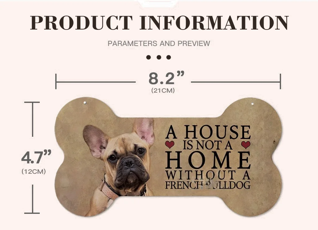Vintage Decor Dog Bone Sign Plaque Wood Lovely Friendship Wooden Pendant for Wooden Sign Dog House Decoration Wall Decor Dog Tag