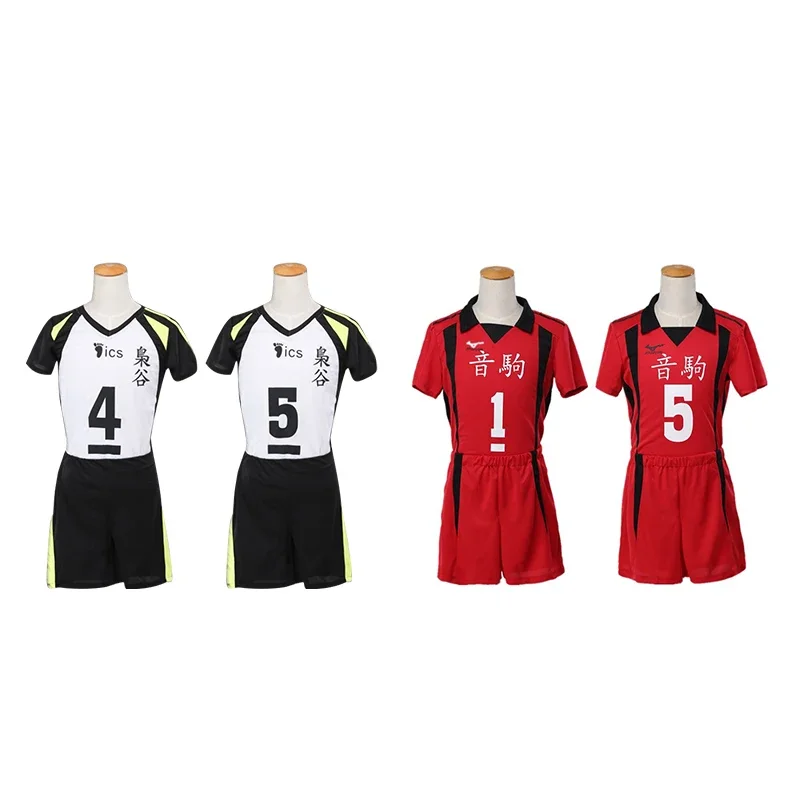 Hot Anime Haikyuu Fukurodani Bokuto Koutarou Haikyuu Men Cosplay Jersey No.4 No.5 Women Cosplay Costume Unifor