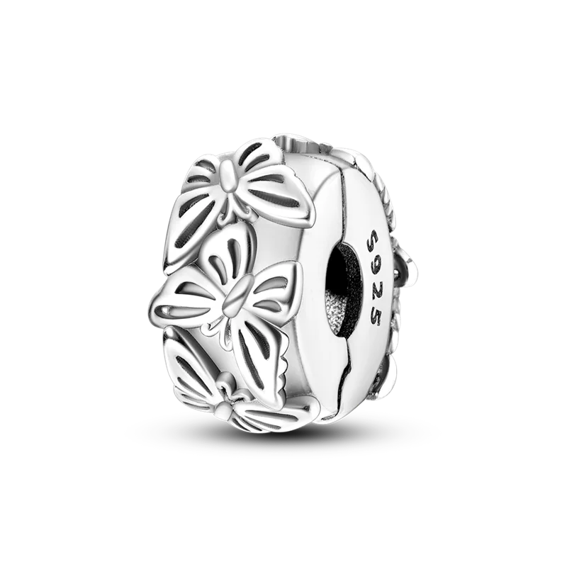 Neu eingetroffen: 925er Sterlingsilber-Charms, Perlen, Teufelsauge, Kleeblatt, Tanzschuhe-Anhänger, passend für Original-Armbänder, Damenschmuck, Geschenk, DIY