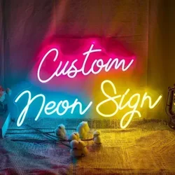 Letrero de neón personalizado, iluminación LED de neón personalizada, luz Led personalizada, decoración de nombre, letrero de boda, dormitorio, hogar, Bar, decoraciones de pared de neón