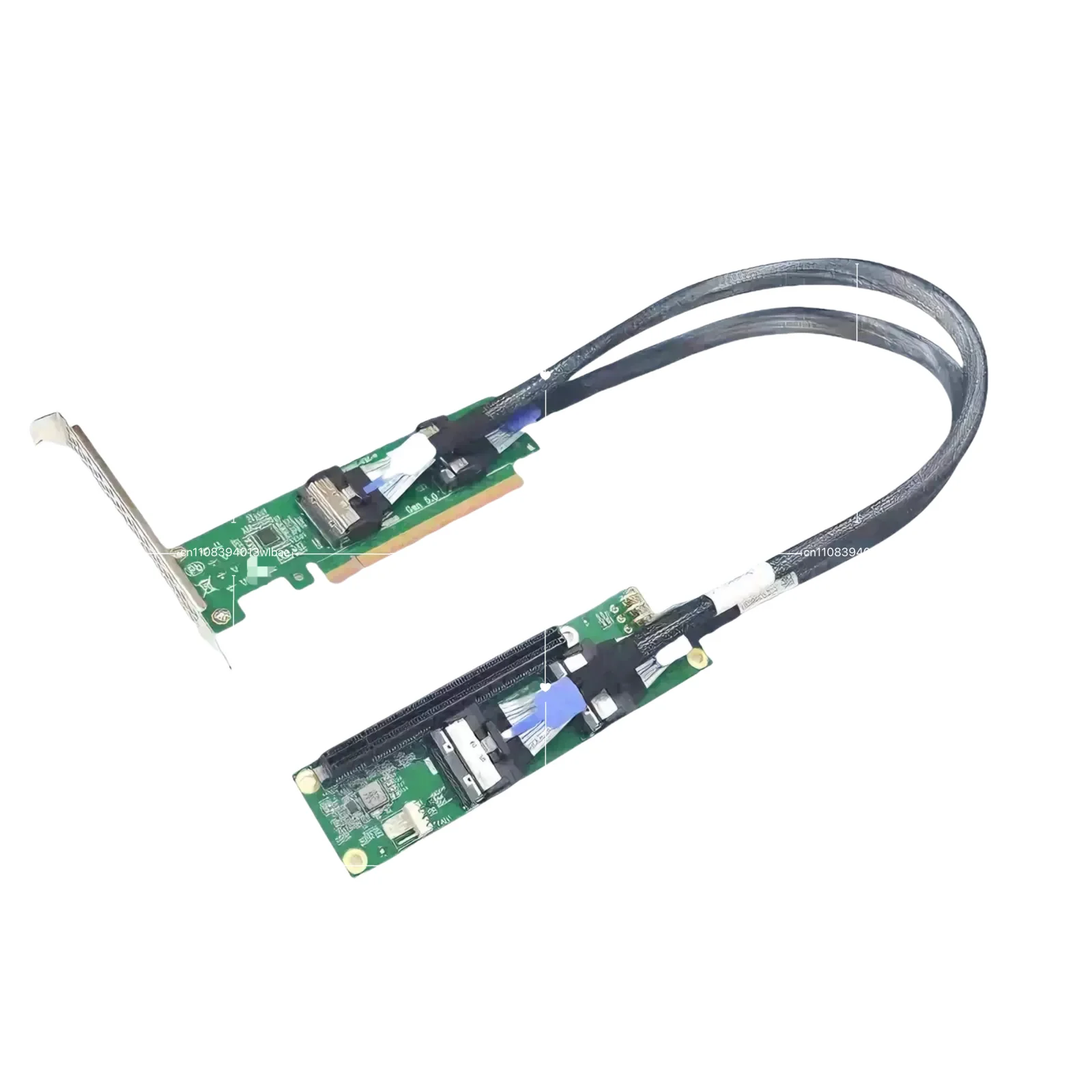 PCIE Riser 5.0x16 Graphics Card External Expansion, Epitaxial MCIO Extension X16 Expansion Dual X8