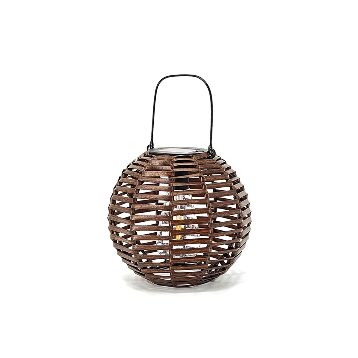 

Солнечный подвесной светильник из ротанга, железный плетеный солнечный светильник из ротанга, садовый солнечный подвесной фонарь, декоративный подвесной светильник для двора A