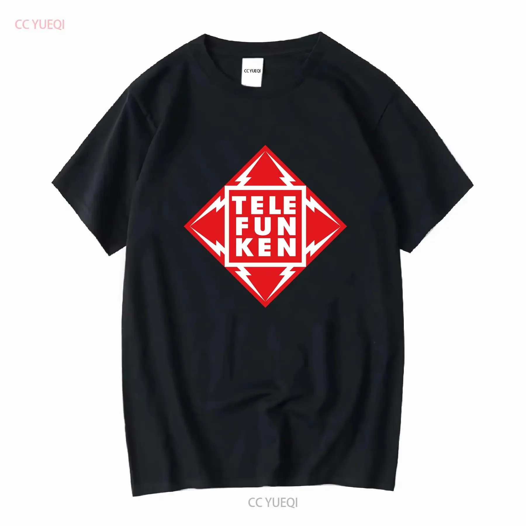Nueva camiseta Telefunken Logo para hombre talla EE. UU. S a 5XL manga larga vintage ropa de diseñador lavada elegante ligeramente moda