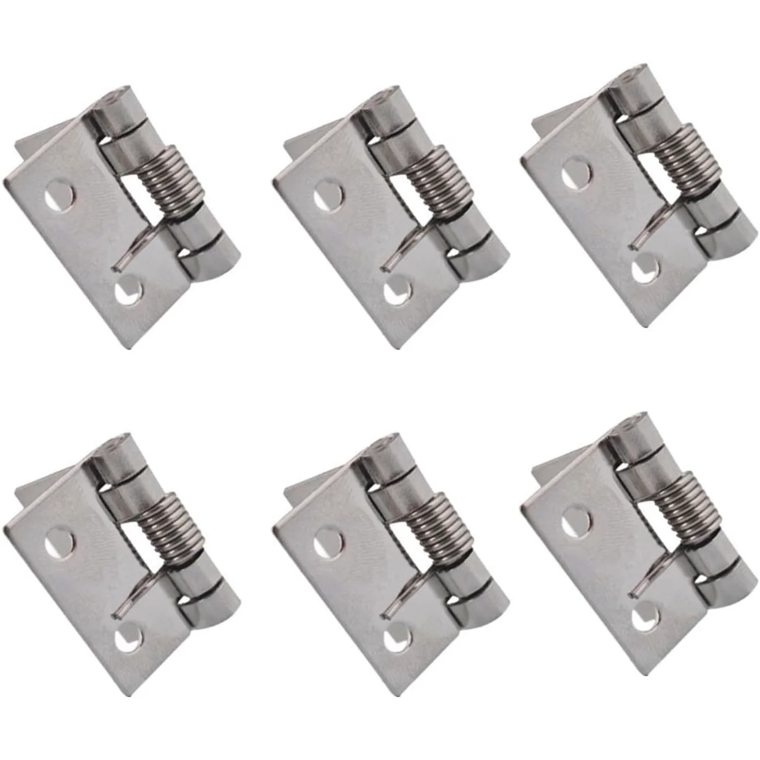 10pcs Small Spring Iron Hinges Push and Pull Two-way Hardwares for  Case Box