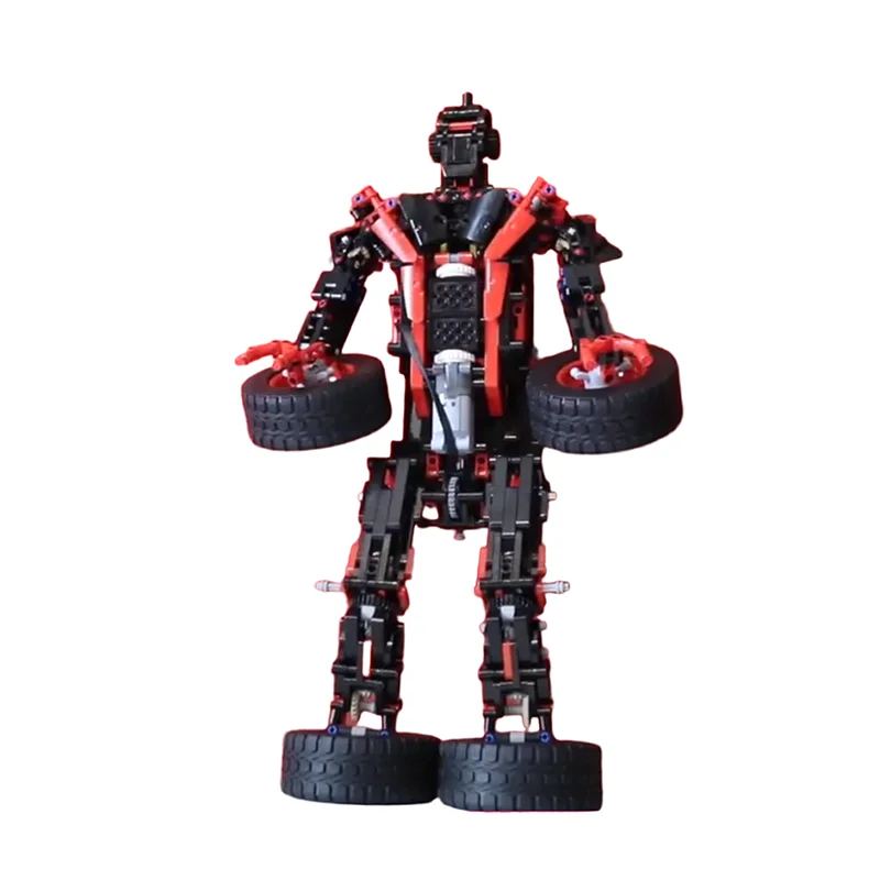 852 Pcs Transforming Monster Truck 2-in-1 Custom MOC Creation Building BlocksToys Gift