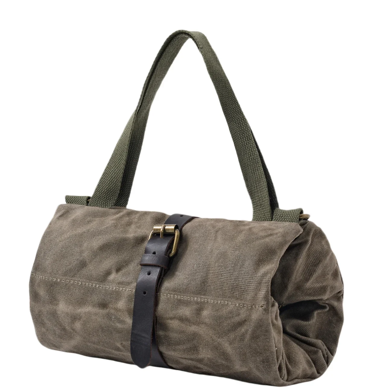Durable Vintage Waxed Canvas Rolled Tool Kit Portable Folding Home Repair Tool Bag