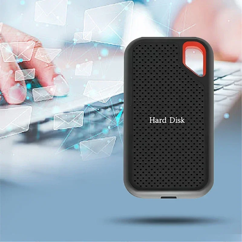 محرك الأقراص الصلبة الخارجي 1 تيرا بايت SSD محمول 4 تيرا بايت محرك الأقراص الصلبة الخارجي USB 3.2/Type-C قرص صلب تخزين عالي السرعة للكمبيوتر/Mac/الهاتف