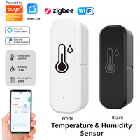 Tuya Zigbee/wifi Temperature Humidity Sensor Smart Home Device Compatible with Google Home Alexa for Environmental Monitoring