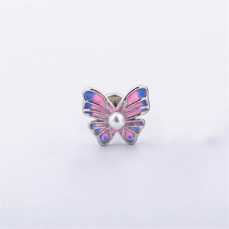 1 PCS New Fashion Gothic Style Cute Zircon Crystal Ear Bone Nail 316L Medical Titanium Steel Earrings for Women Y2K Punk Jewelry