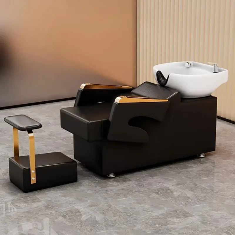 

Simple Modern Shampoo Bed Massage Thai Fashion Ergonomic Shampoo Recliner Delicacy Modern Cadeira De Barbearia Salon Furniture