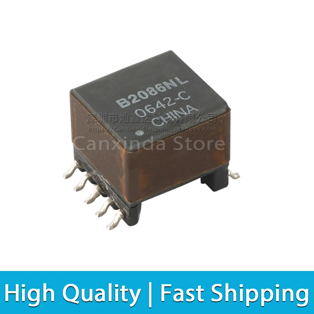 2pcs B2086NL B2086 POE Flyback Transformer 4mH 1CT:1 EP13 Isolated High Frequency Transformer Coupled Inductor Low Pass Filter