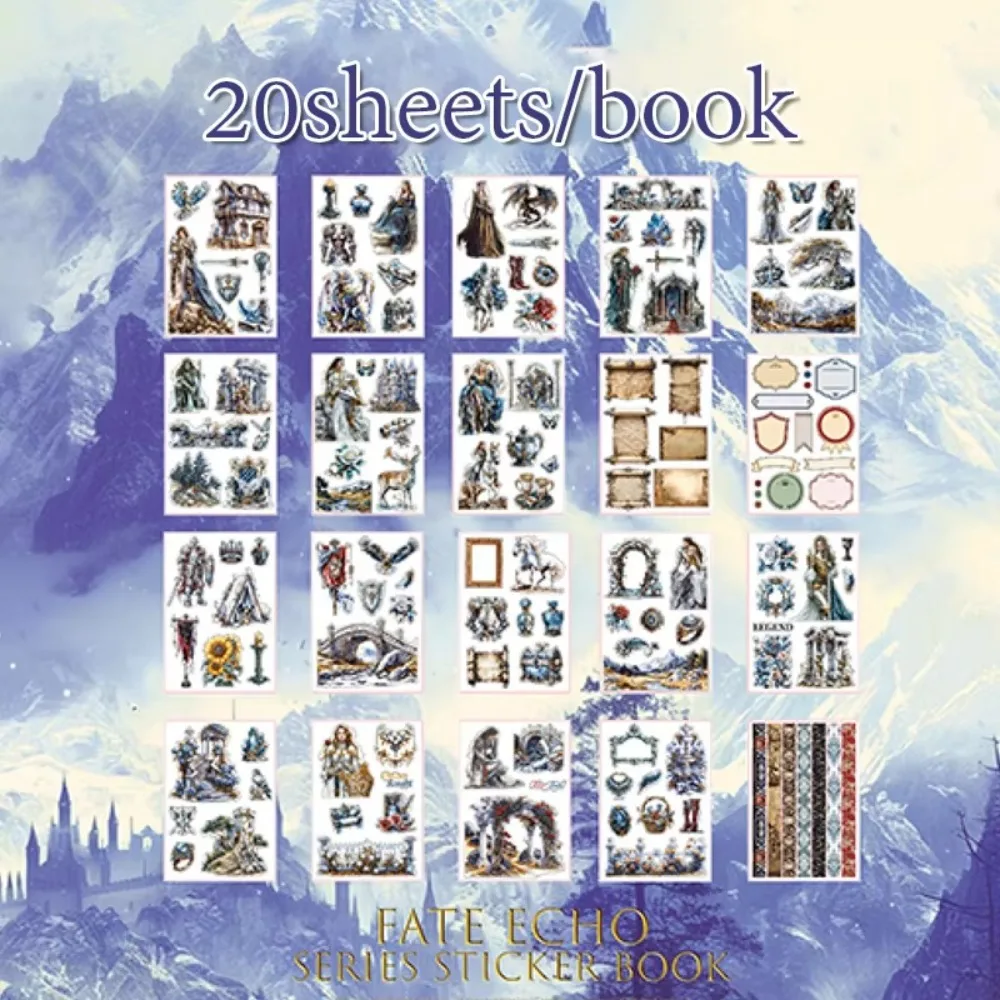 

20 листов/книга-наклейка, книга для скрапбукинга, декор, большой размер, наклейки с цветочными персонажами, красивые справочники, набор наклеек для домашних животных «сделай сам»