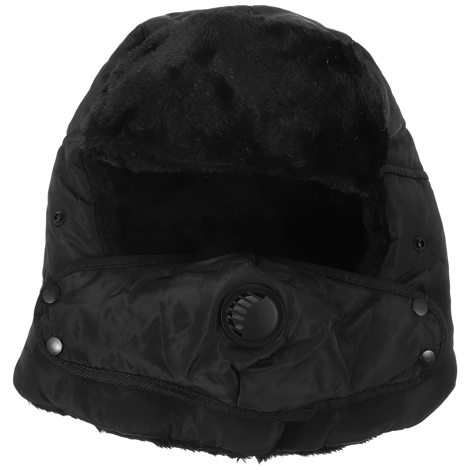 

Winter Men Women Trap Trapper Ski Hats Thick Artificial Hair Buckle Fixing Cold Mask Hood Winter Hats Hat