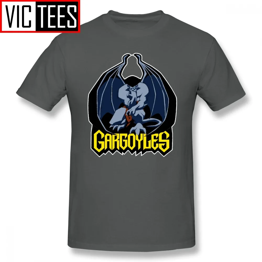 Mens Gargoyle T Shirts Gargoyles Goliath T-Shirt Man 5x Tee Shirt Print Summer 100% Percent Cotton Awesome Tshirt