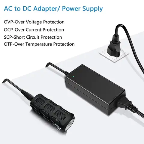 12V 10A 120W DC Power Supply Adapter 100V~240V AC to DC Converter 12 Volt 10 Amp Transformer for 5050 LED Strip Light 3D Printer
