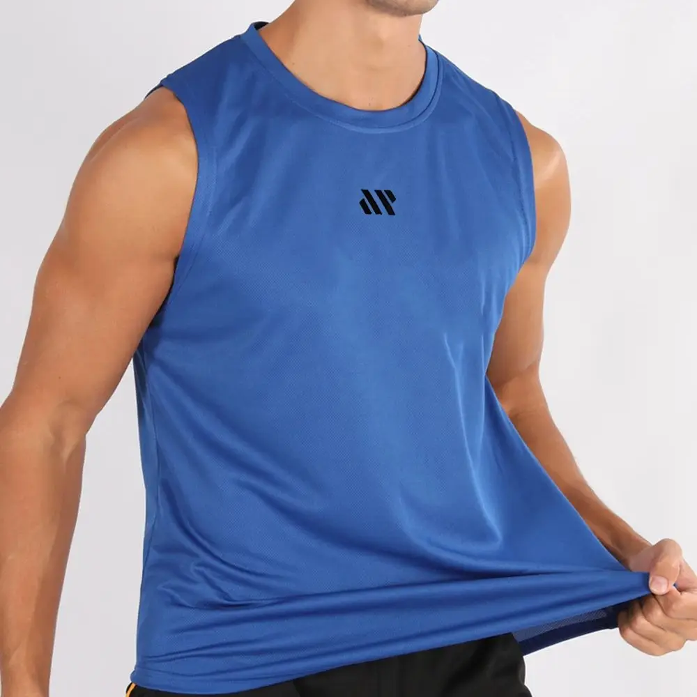 Running Tank Top Men Summer Sport Gym Vest Quick Dry Training Tanktop Workout Singlets Man Fitness Bodybuilding Sleeveless Shirt image 6