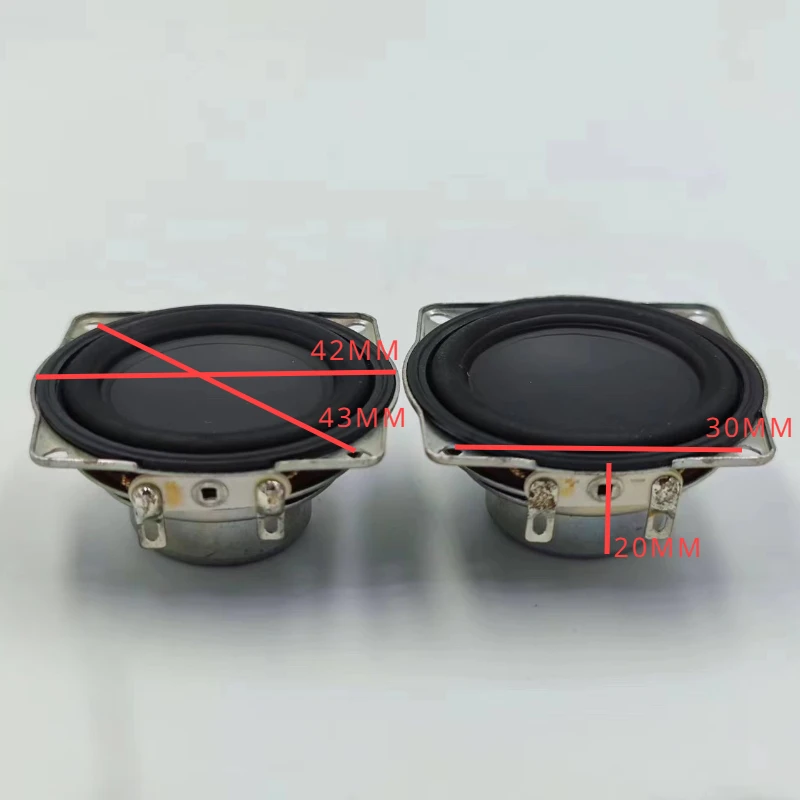 Sotamia 2pcs 1,5 inch 42mm Voll bereich Audio-Lautsprecher 4 Ohm 5w 16 Core Bluetooth-Lautsprecher pu Seite Hifi-Lautsprecher DIY hm Harman