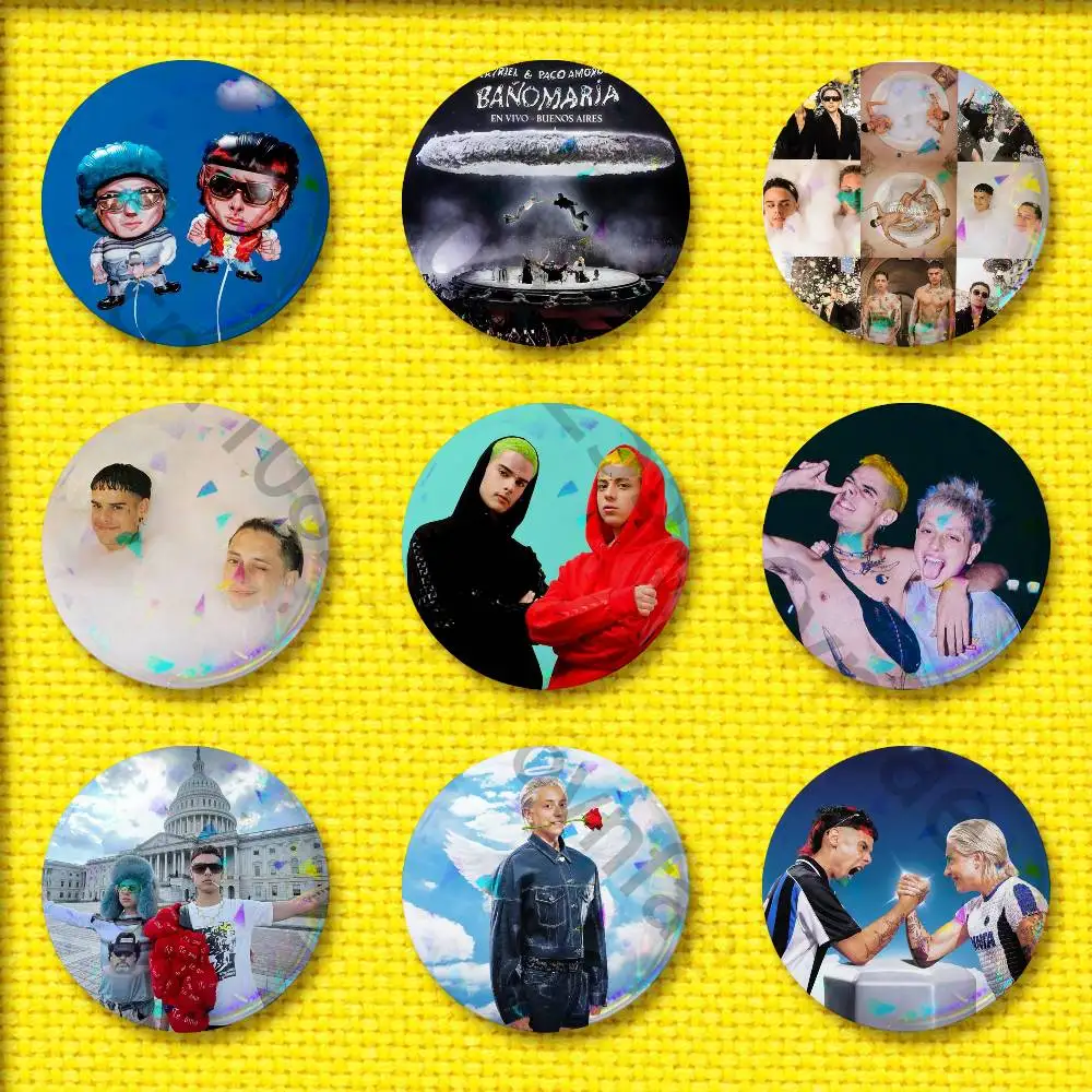 

C-CA7RIEL P-Paco Amoroso PAPOTA Badge For 44mm 32mm 58mm 25mm 75mm Round Pin Brooch Insignia Case Collectibles