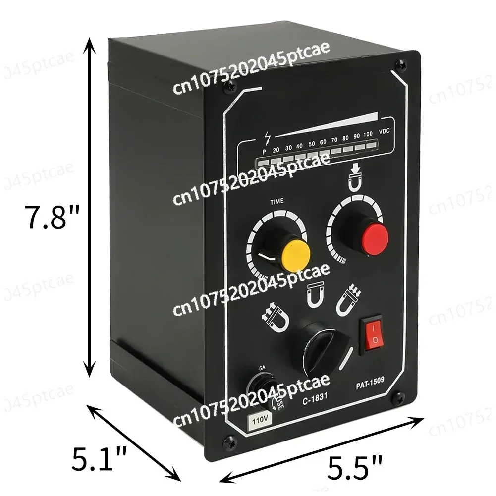 110V 10A Electro Magnetic Chuck Controller Magnetic Force Add-on with LED Display Fit for All Kinds of Electromagnetic Chucks