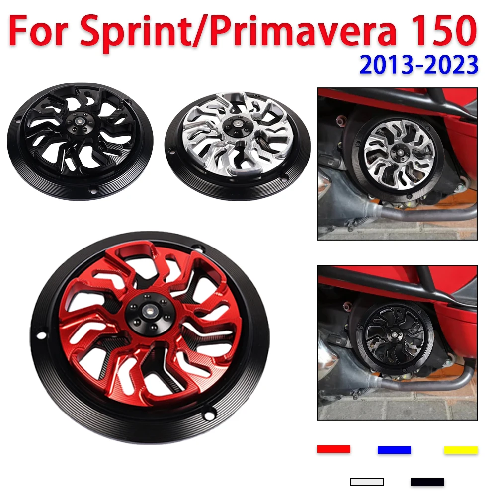 

For Vespa Sprint Primavera 150 2013 - 2023 2019 Motorcycle Accessories Rotate Fan Cover Engine Radiator Cover Guard Protector