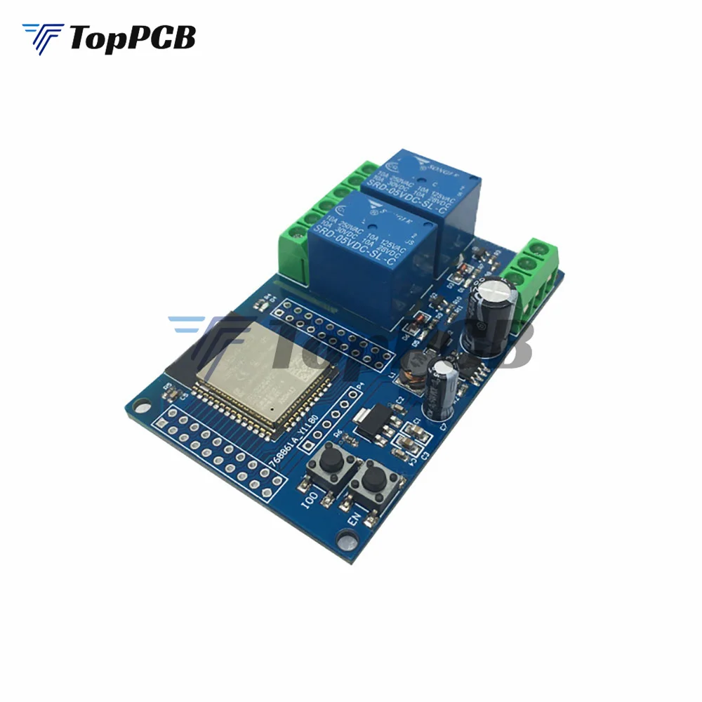 ESP32 Relay Board Dual channel WIFI Relay Module ESP32-WROOM Development Board DC5-60V power supply suitable for Arduino