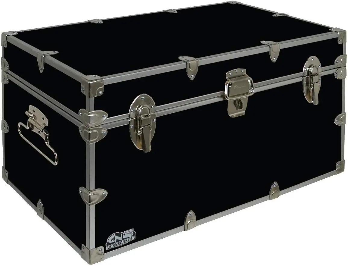 

Footlockers UnderGrad Storage Trunk - College Dorm Chest - Durable with Lid Stay - 32 x 18 x 16.5 Inches