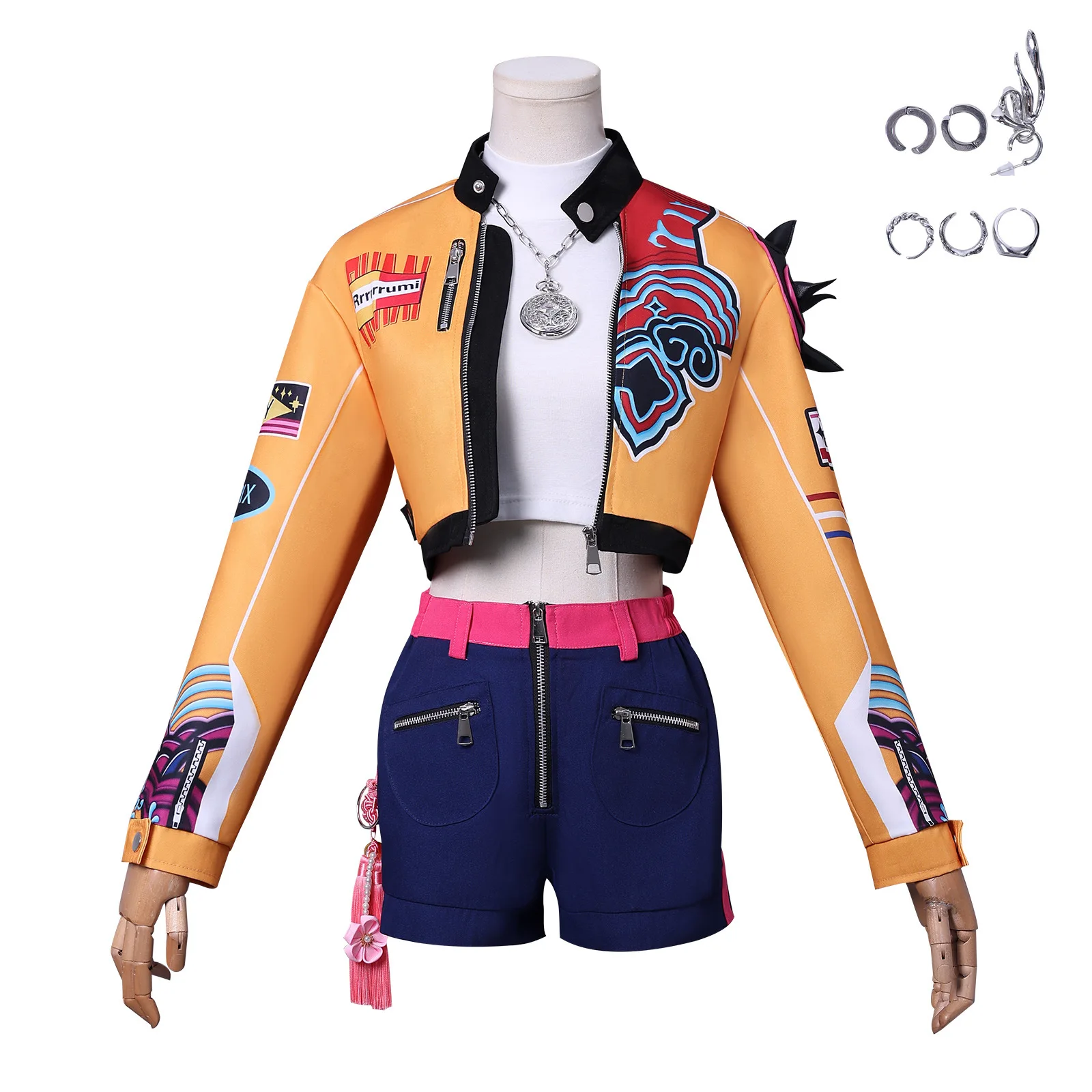 Anime KPop Zoey Cosplay Costume Wig Women Girls Halloween Carnival Comic-con Party Role Playing Outfits