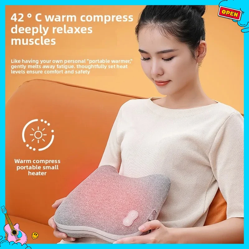 

Best Seller Cervical Massager Back Waist Shoulder Neck Protector Kneading Heating Whole Body Multifunctional Car Massage Pillow