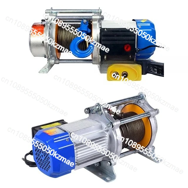 800kg Electric Wire Rope Winch | 220V Motor Elevator Hoist for Heavy-Duty Lifting