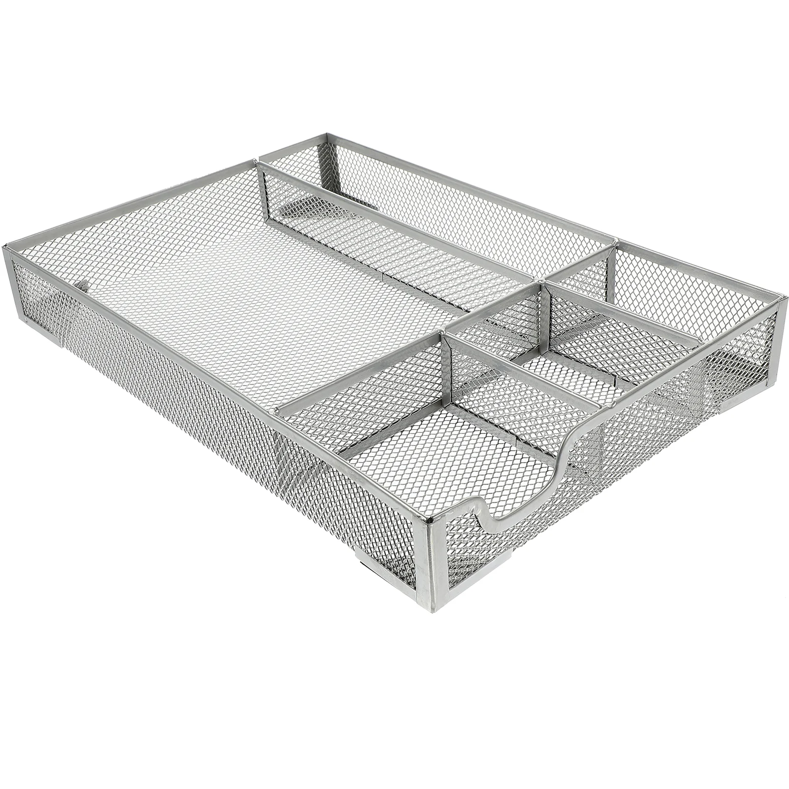 

Metal File Tray Storage Rack Drawer Organizer Desk Folder Holder for Drawers Mesh Magazine Basket