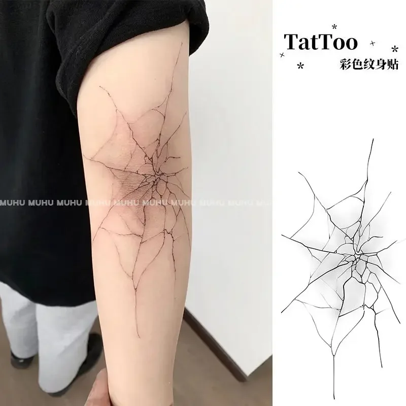 

Временные татуировки Cobweb для женщин, пикантные руки, паук, паутина, искусственная татуировка, искусство, стойкие татуировки, наклейки, водонепроницаемые временные татуировки
