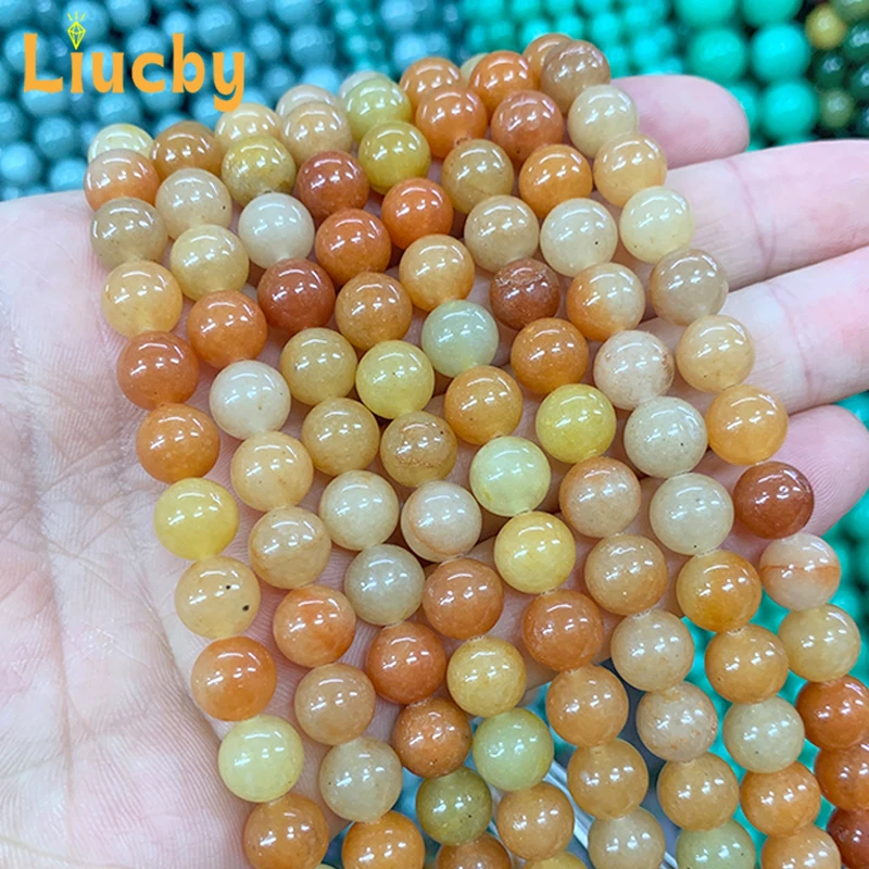 5A Quality Natural Stone Red Jade Smooth Handmade Beads For Jewelry Making DIY decoration Bracelet 15