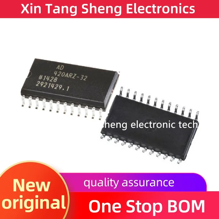 1PCS/lot New OriginaI AD420ARZ-32 AD420AR AD420 420AR-32 SOP-24 Digital to Analog Converter Chip