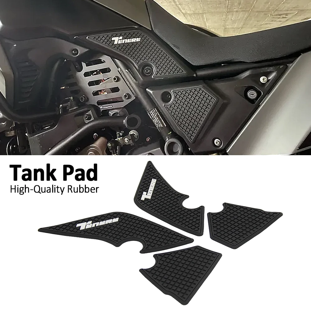 

Motorcycle Non-slip Side Fuel Tank Stickers Pad Rubber Sticker For YAMAHA TENERE 700 Rally T700 XT700Z Tenere700 2019-2024