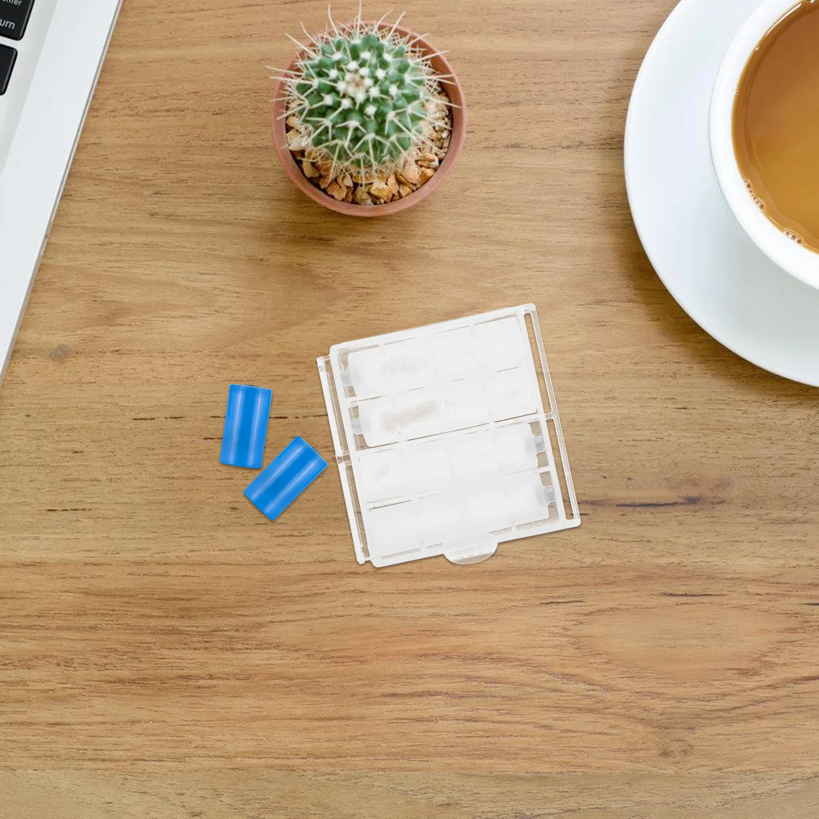 

4Pcs Converter Adapter Aaa to Aa Holder Converter for Remote Controls Flashlights Storage Box Organizer