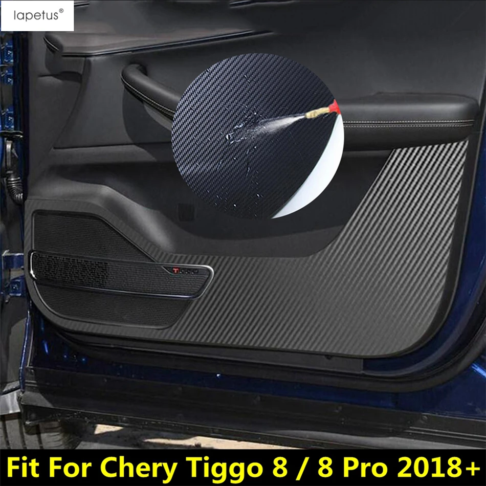 For Chery Tiggo 8 / 8 Pro 2018 - 2022 Car Inner Side Door Anti Kick Film Stickers Protection Decoration Accessories Interior Kit