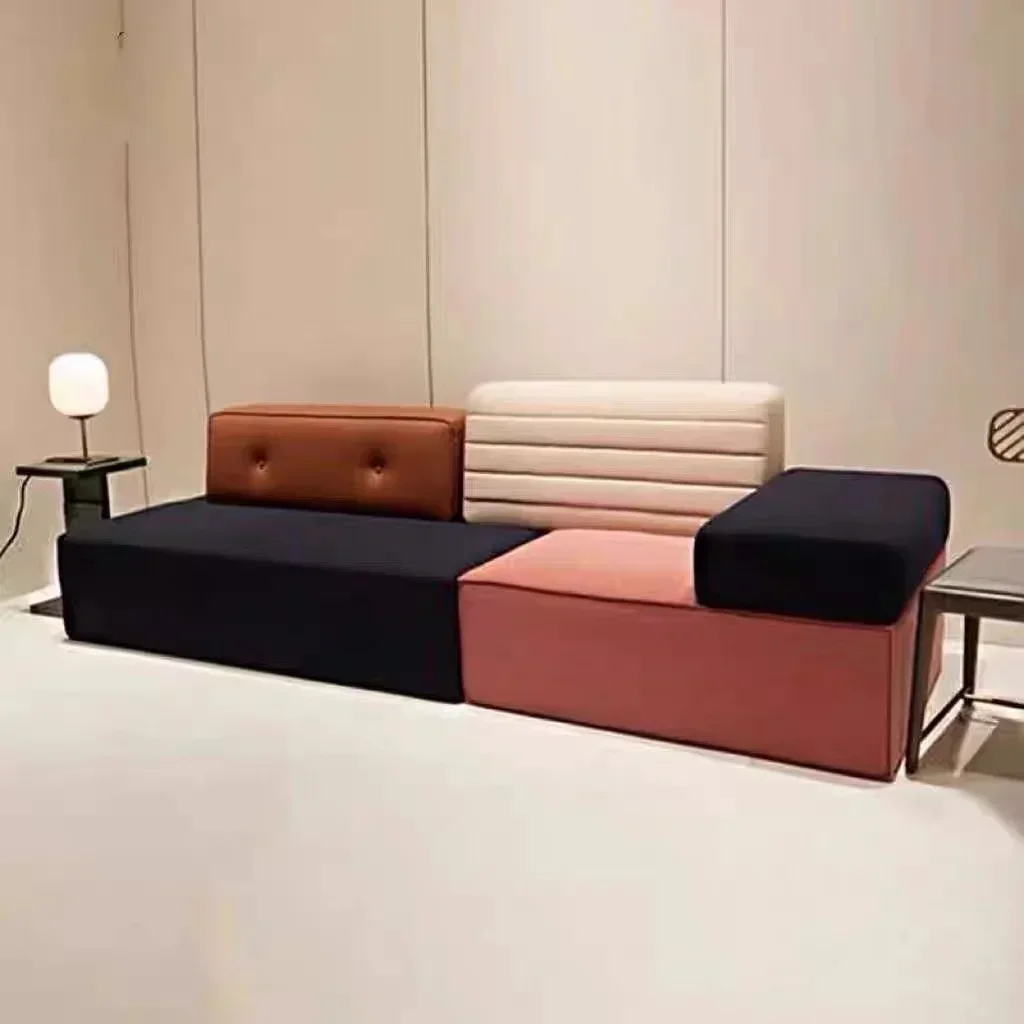 

Creative and fashionable sofa Modern small apartment color matching floor sofa