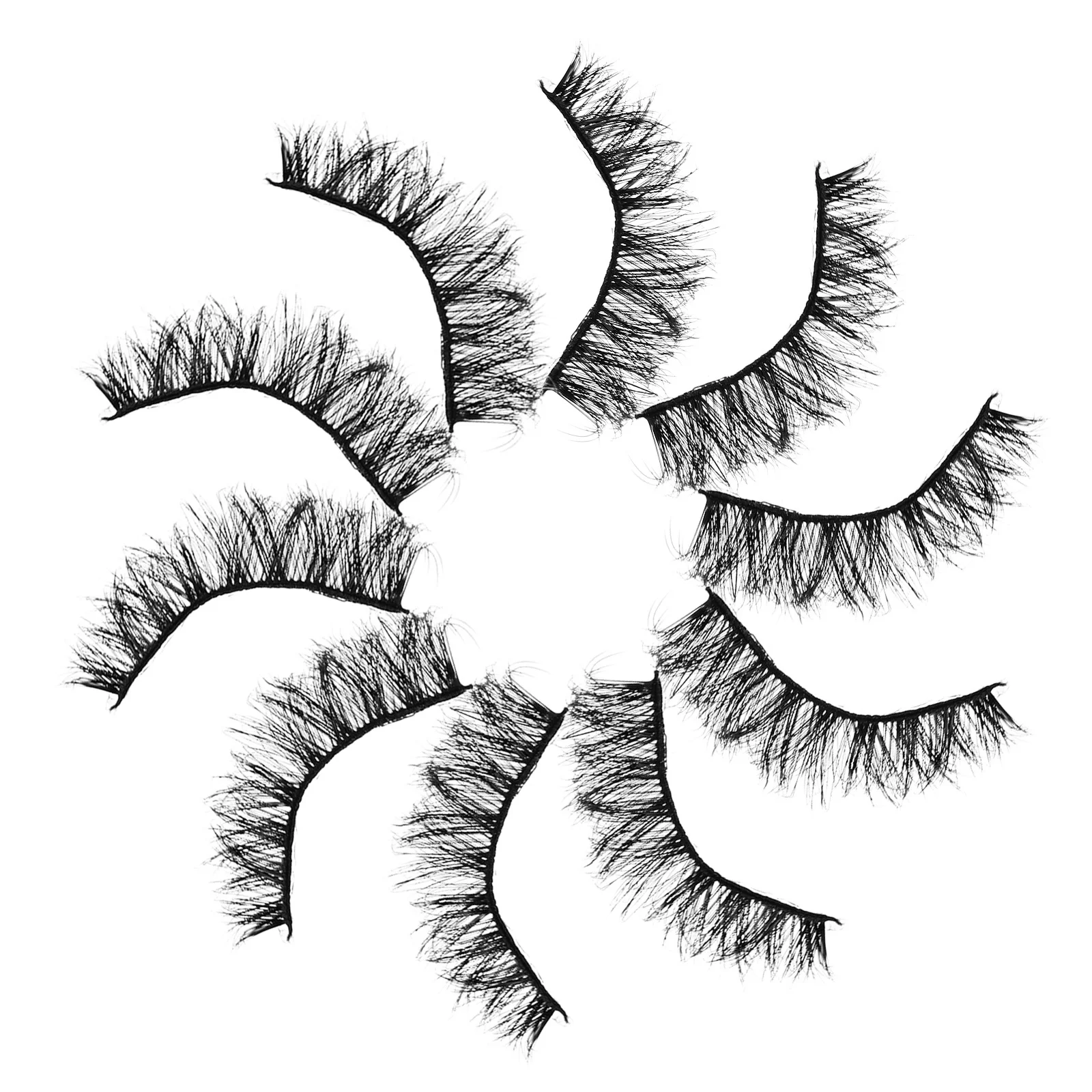 20 Paar falsche Wimpern, kurze klassische gefälschte Wimpern für Frauen, natürlicher Look, Make-up-Zubehör, zum Üben falscher Wimpern